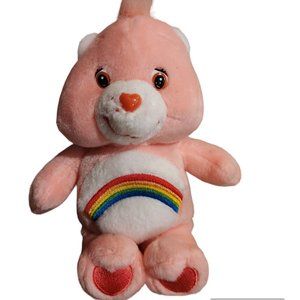 2004 Cheer Bear Care Bear 6" Plush Stuffed Animal by Play Along DOES NOT TALK!